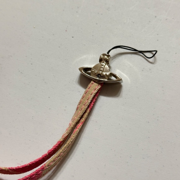 Vivienne Westwood pink pouch coin purse cosmetic makeup bag and phone strap set - Picture 10 of 10